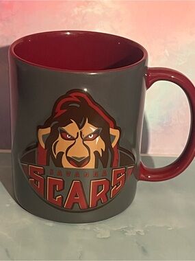 Disney Two-Tone Red and Gray Scars Savanna Lion Mug